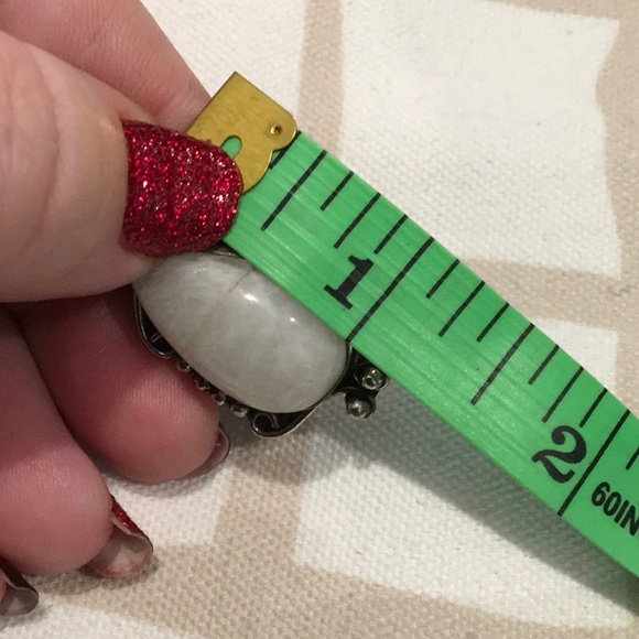 Sterling Rainbow Moonstone Ring, 10 - Picture 5 of 5